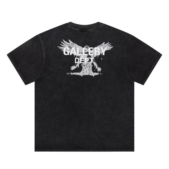 Gallery Dept Distressed T-shirt Black