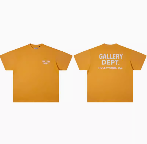 Gallery Dept Classic Logo T-Shirt Gray White Yellow