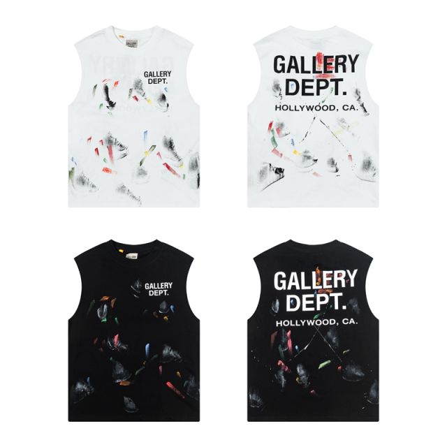 Gallery Dept Splatter Ink Top Tank Black White