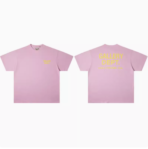 Gallery Dept Classic Logo T-Shirt Gray White Yellow