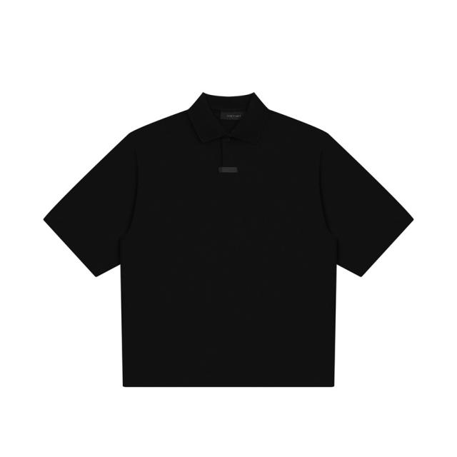 FOG Fear of God Polo T-Shirt Black White