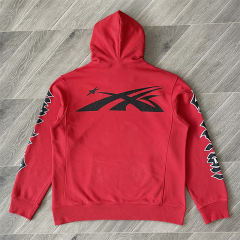Hellstar Studios Skull Flame Hoodie Red
