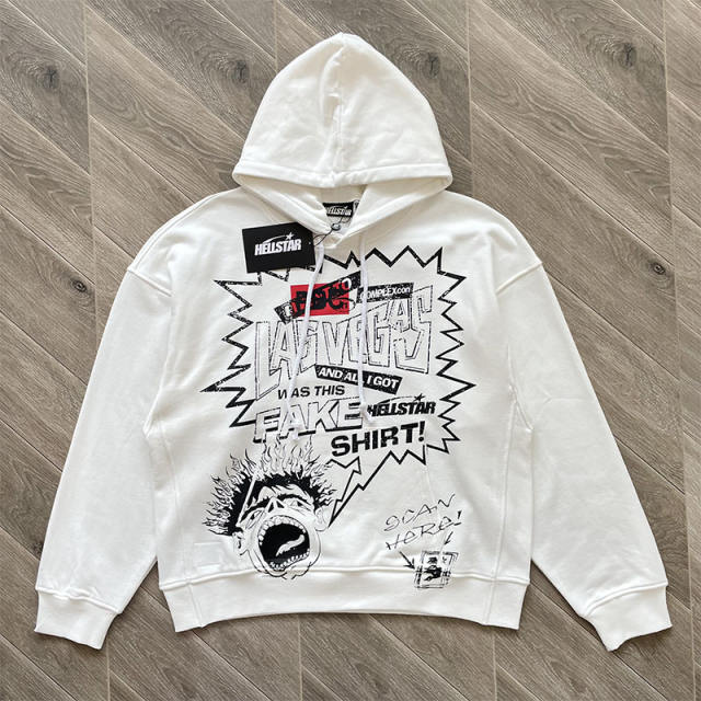 Hellstar Studios RECORDS Hoodie White