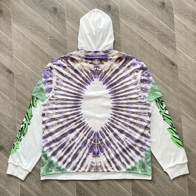 Hellstar Studios Tie Dye Embroidery Hoodie