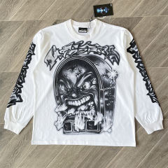 1:1 Hellstar Mark Longsleeve 'White' T-Shirt