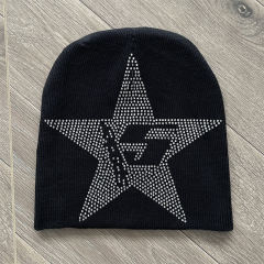 Sp5der Rheinstone Beanies Hat