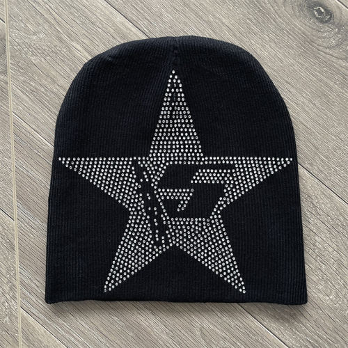 Sp5der Rheinstone Beanies Hat