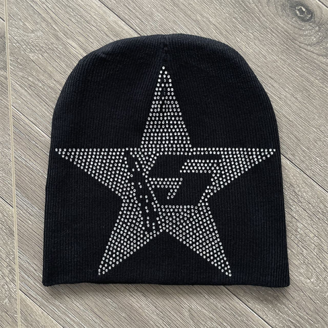 Sp5der Rheinstone Beanies Hat