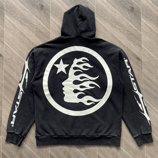 Hellstar Studios Zip Up Hoodie Green