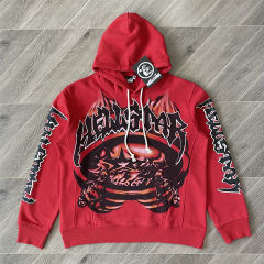 Hellstar Studios Skull Flame Hoodie Red
