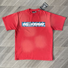 High Quality Hellstar Studios Box Logo Tee T-Shirt Red