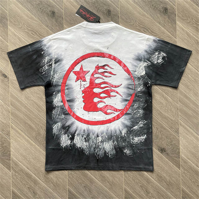 High Quality Hellstar Studios Gradient Rock Tee T-Shirt Gray