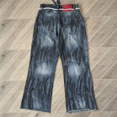 1:1 Quality Hellstar Studios Distressed Flare Pants
