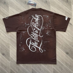 High Quality Hellstar Studios Cherubs T-Shirt Brown