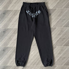 1:1 Top Quality Sp5der 555555 Hoodie Pants Black