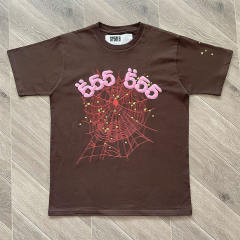Spider Sp5der 555555 Worldwide T-Shirt Brown