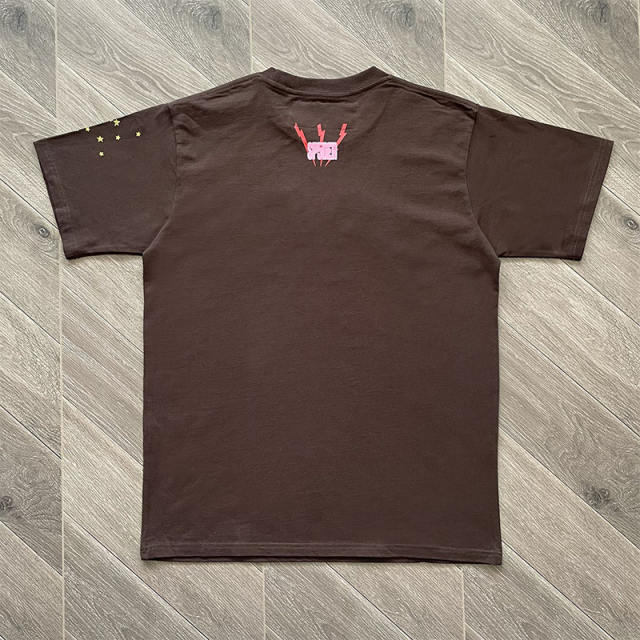 Spider Sp5der 555555 Worldwide T-Shirt Brown