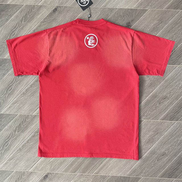 High Quality Hellstar Studios Box Logo Tee T-Shirt Red