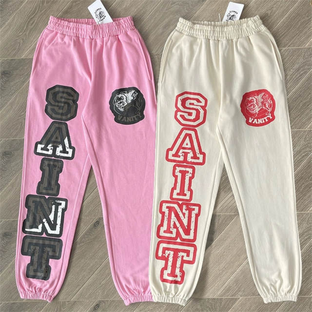 1:1 Top Quality Saint Vanity Sweatpants Beige Pink