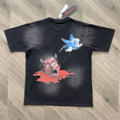High Quality HELLSTAR STUDIOS King of Rock and Roll T-Shirt Black