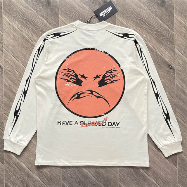 Hellstar Smile Long Sleeve T-Shirt White