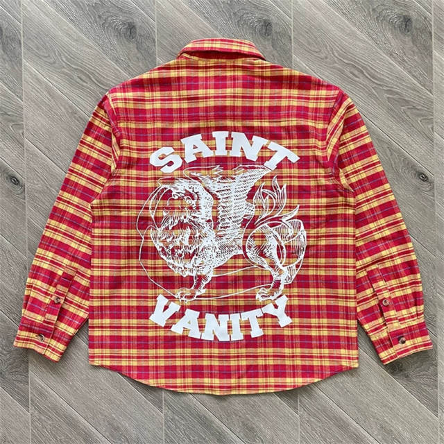 1:1 Top Quality Saint Vanity Checkered Jacket Shirt