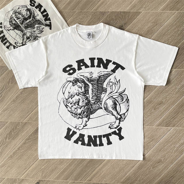 1:1 Top Quality Saint Vanity Distressed T-Shirt 4 Colors