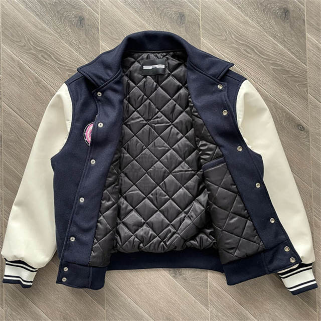 High Quality Sp5der Varsity Jacket