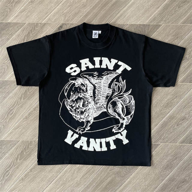 1:1 Top Quality Saint Vanity Distressed T-Shirt 4 Colors