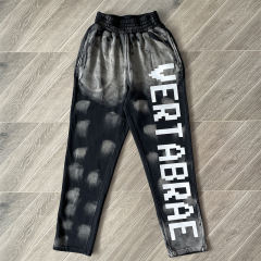 Vertabrae Washed Sweatpants Black