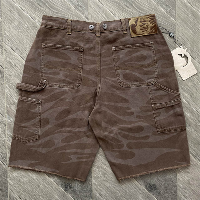 Hellstar Studios Denim Shorts Brown