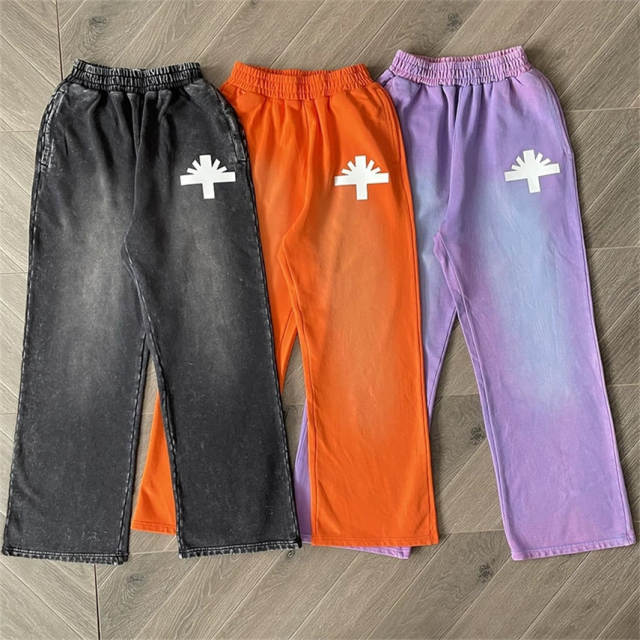 Vertabrae Washed Sweatpants Black Purple