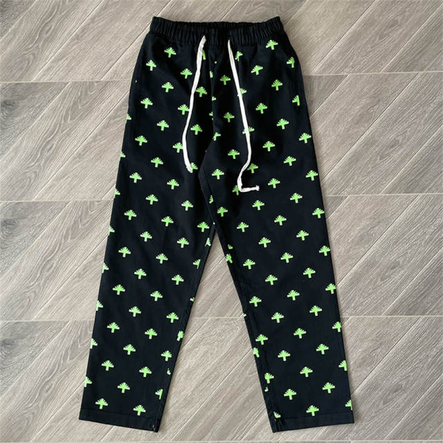 Vertabrae Full Print Sweatpants Black