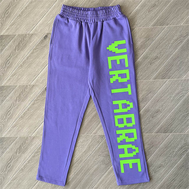 Vertabrae Washed Sweatpants Black Purple