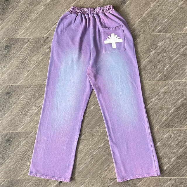 Vertabrae Washed Sweatpants Black Purple
