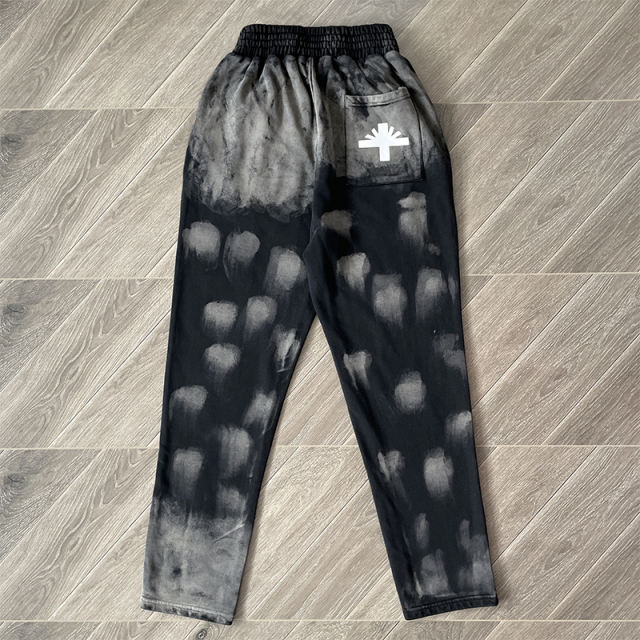 Vertabrae Washed Sweatpants Black