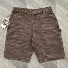 Hellstar Studios Denim Shorts Brown
