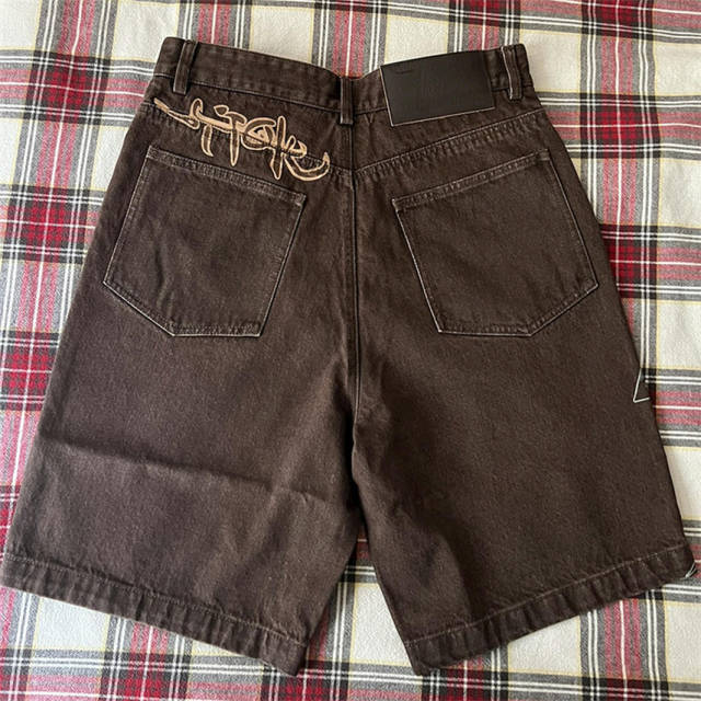 Travis Scott Cactus Jack Denim Shorts Brown
