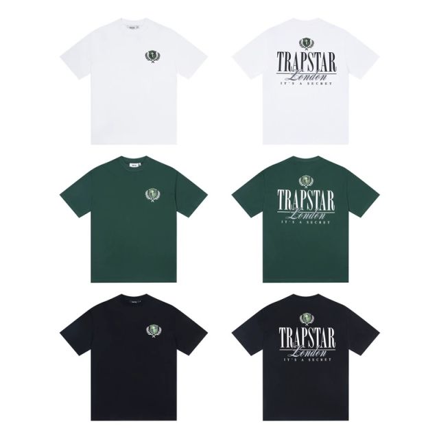Trapstar Classic Fonts T-Shirt Black White Green