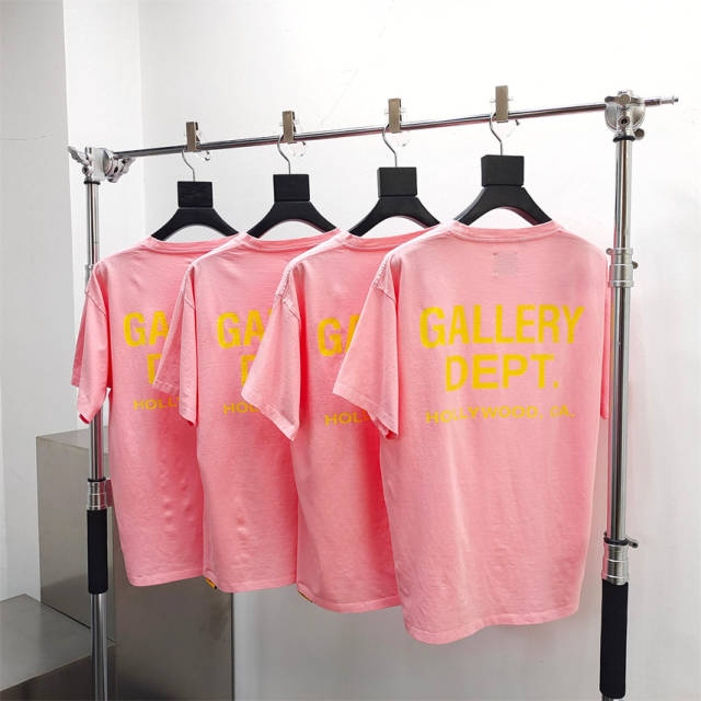 Gallery Dept 1:1 Quality version Basic Hollywood Letter Print Washed Pink