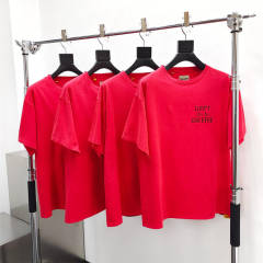 Gallery Dept 1:1 quality version French Logo Dept De La Galerie Print Tee T-Shirt Red