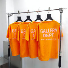 Gallery Dept 1:1 Quality version Basic Hollywood Letter Print Washed Orange