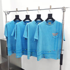 Gallery Dept 1:1 quality Version Hand Painted Splash Ink Pocket Tee