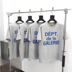 Gallery Dept 1:1 quality version French Logo Dept De La Galerie Print Tee T-Shirt Beige