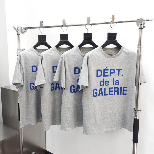 Gallery Dept 1:1 quality version French Logo Dept De La Galerie Print Tee T-Shirt Beige