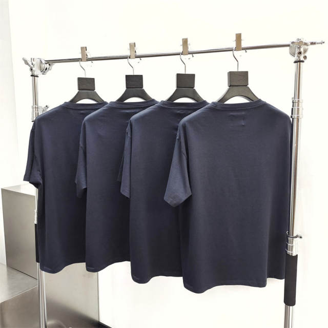 Gallery Dept 1:1 quality version Pocket Mottled Letter Logo Print Tee Black