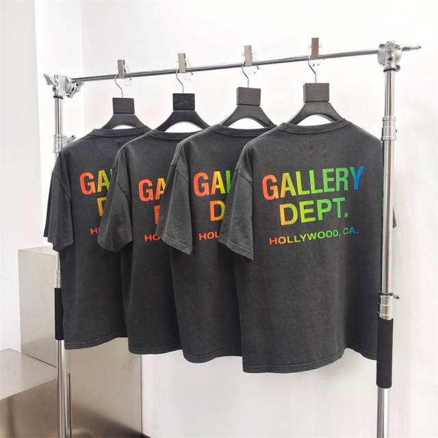 Gallery Dept 1:1 quality version Stamped G Pocket Back Illusion Letter Printed Tee