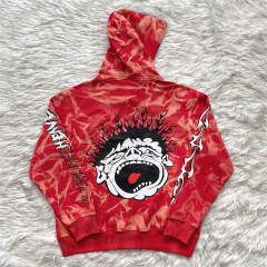 High Quality Hellstar Sudios Records Red Hoodie Red
