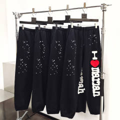 1:1 Quality Spider I Love Mariah print Hoodie & Pants Set