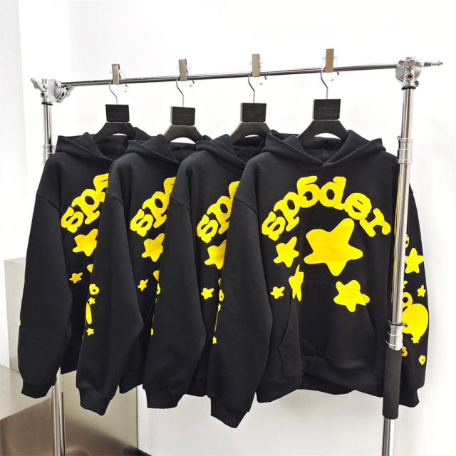 1:1 Quality Spider Worldwide Yellow Starr Hoodie